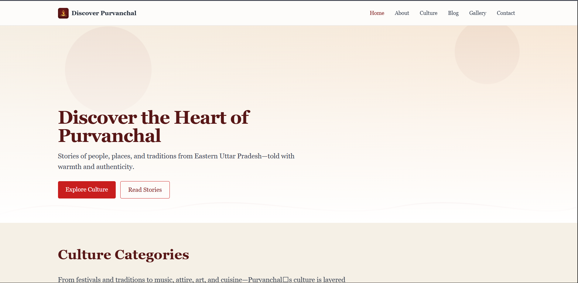 Purvanchal – Culture & Heritage Showcase