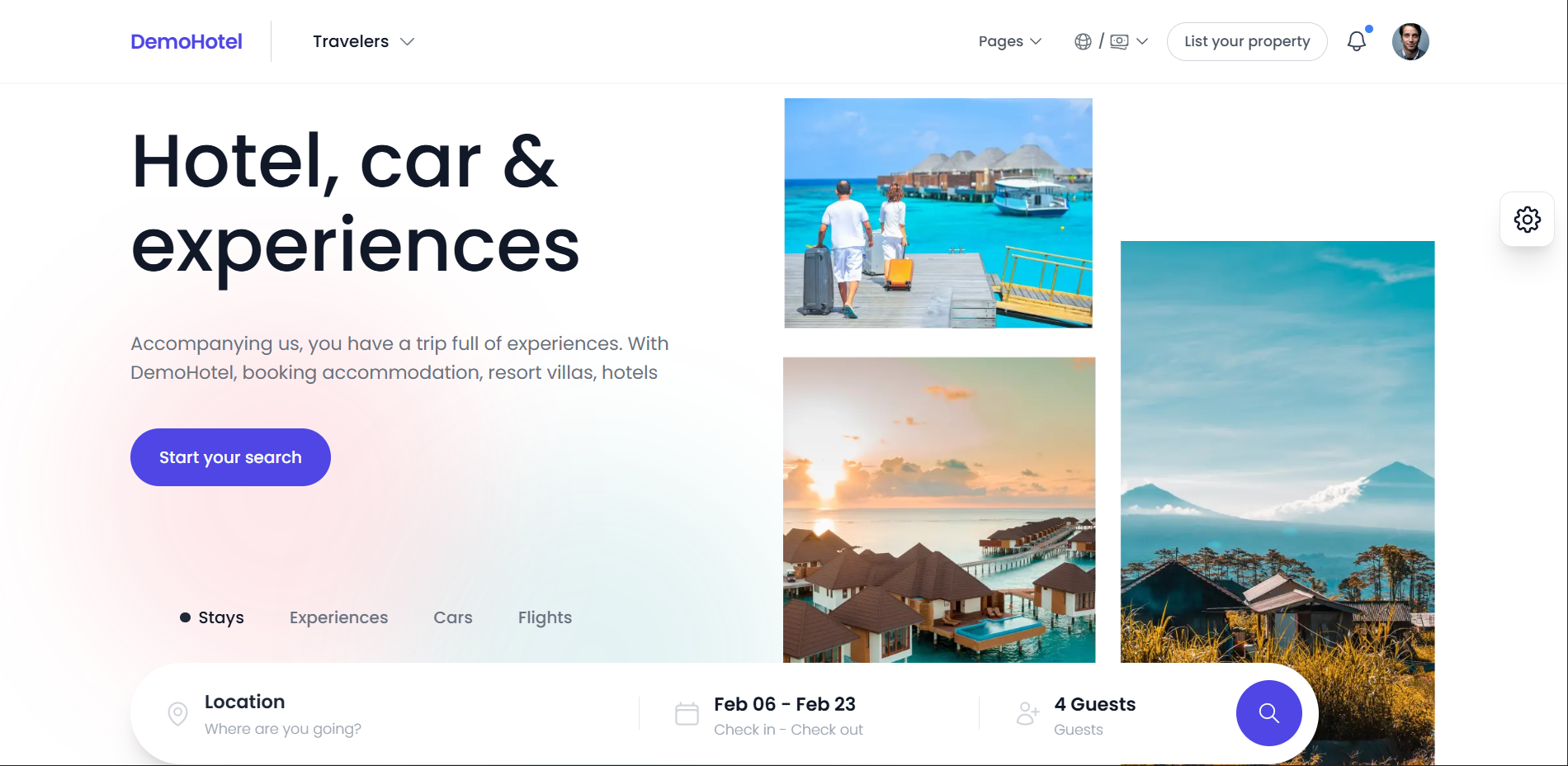 DemoHotel – Booking & Travel Template